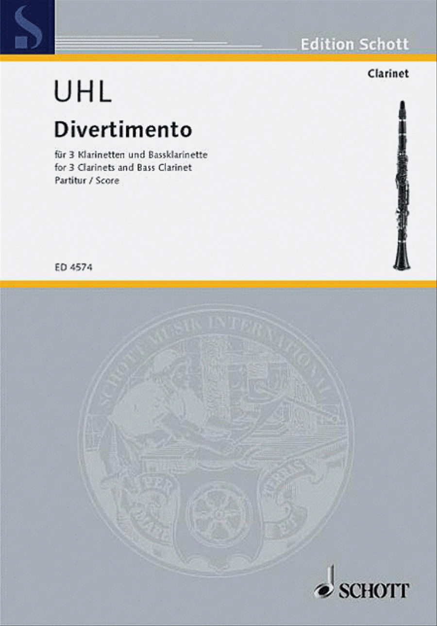 Divertimento Divertimento Clarinet scores gallery preview page 1
