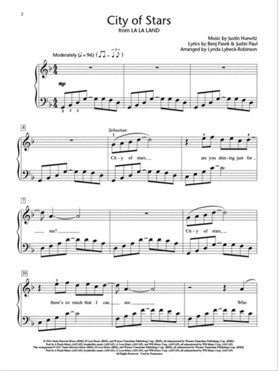 City of Stars City of Stars Piano Method scores gallery preview page 2