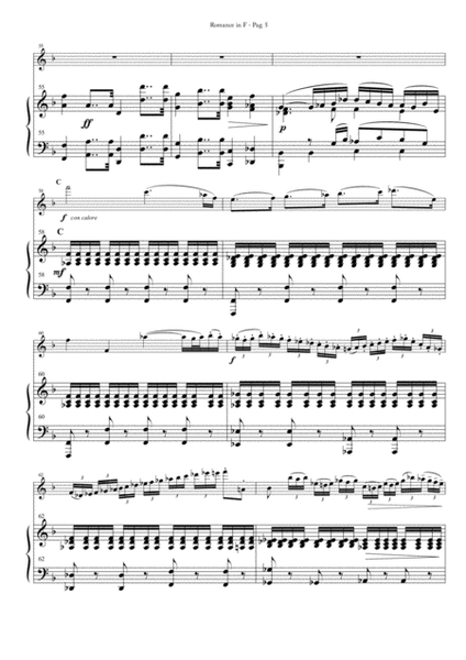 Romance in F for Flute and Piano image number null
