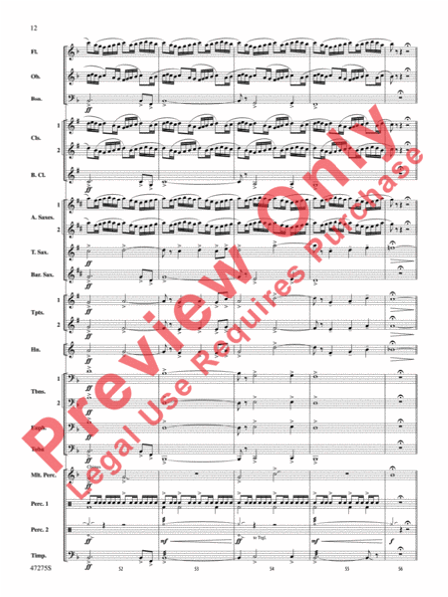 Power the Earth Concert Band scores gallery preview page 13