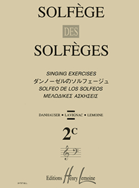 Solfege Des Solfeges - Volume 2C Sans Accompagnement