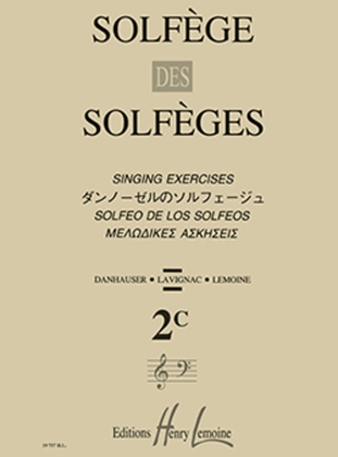 Book cover for Solfege des Solfeges - Volume 2C sans accompagnement