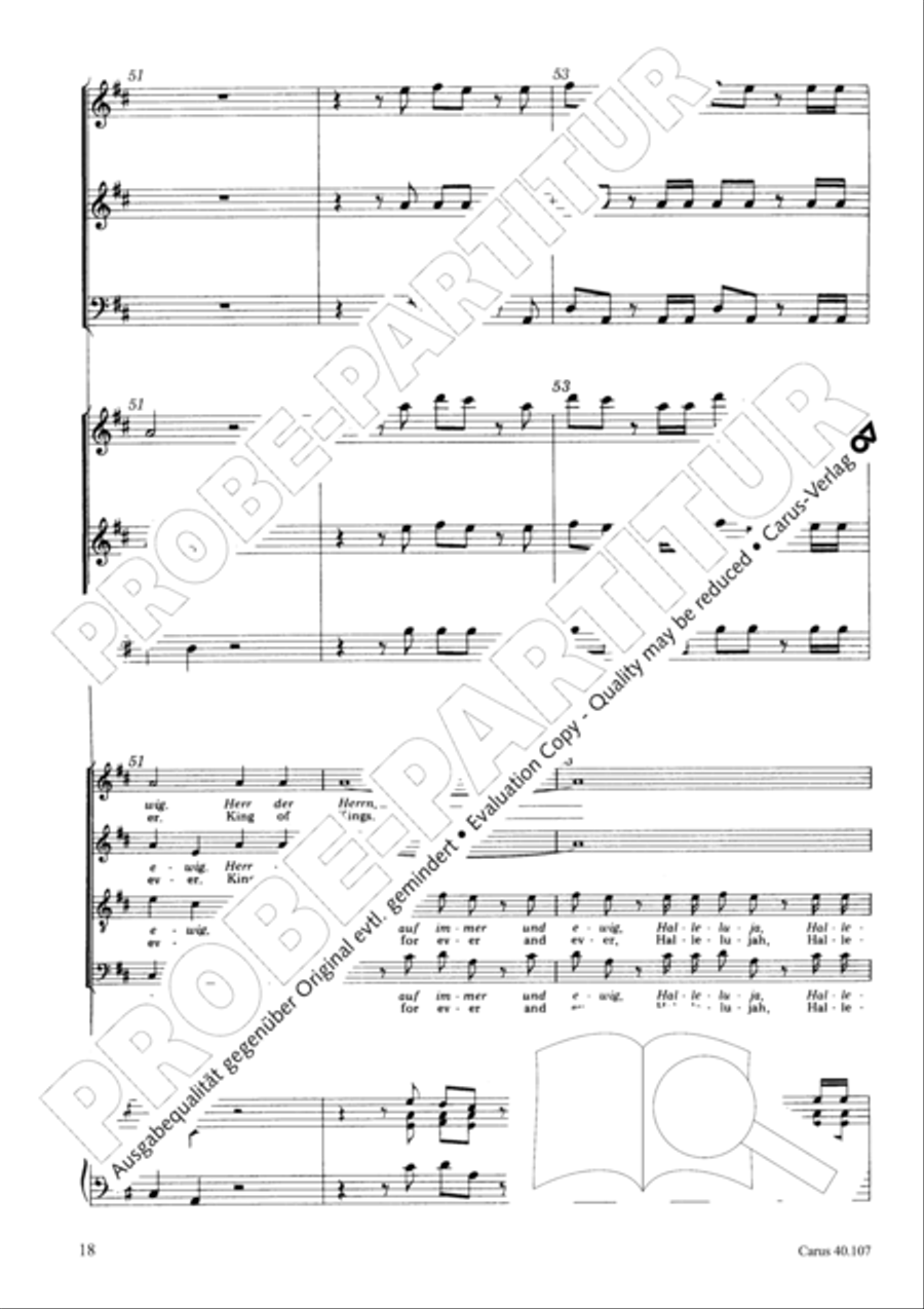 Halleluja (Jesus erschliesst uns die Schrift) 4-Part scores gallery preview page 19