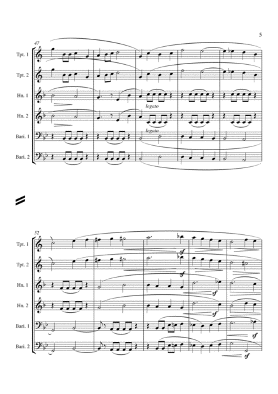 Quaerens Me from Grande Messe De Morts Chamber Music scores gallery preview page 5