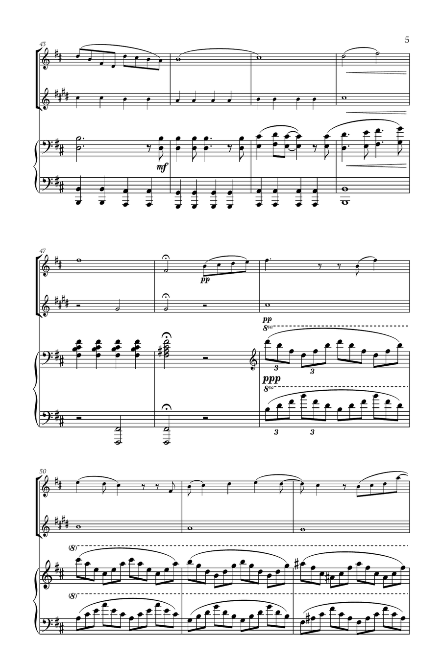 Mary, Did You Know? Woodwind Duet scores gallery preview page 5