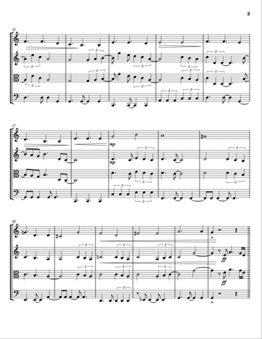 Death Of A Bachelor String Trio scores gallery preview page 2