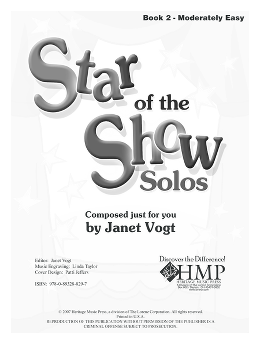 Star of the Show Solos - Book 2, Moderately Easy