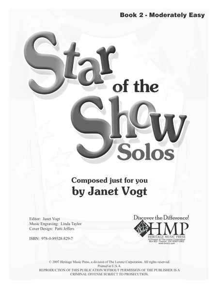 Star of the Show Solos - Book 2, Moderately Easy