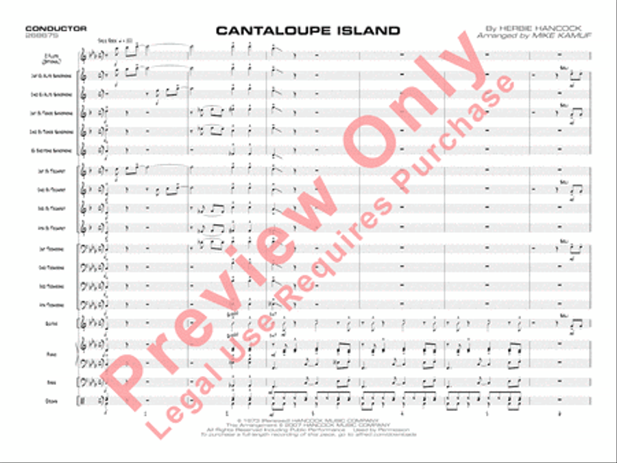 Cantaloupe Island Jazz Ensemble scores gallery preview page 4