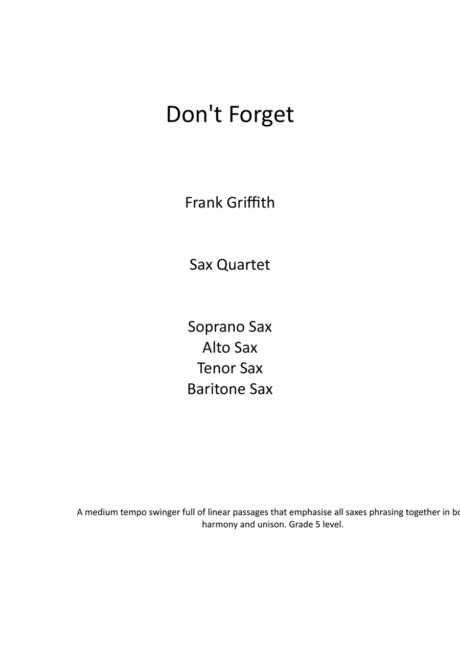 Don't Forget