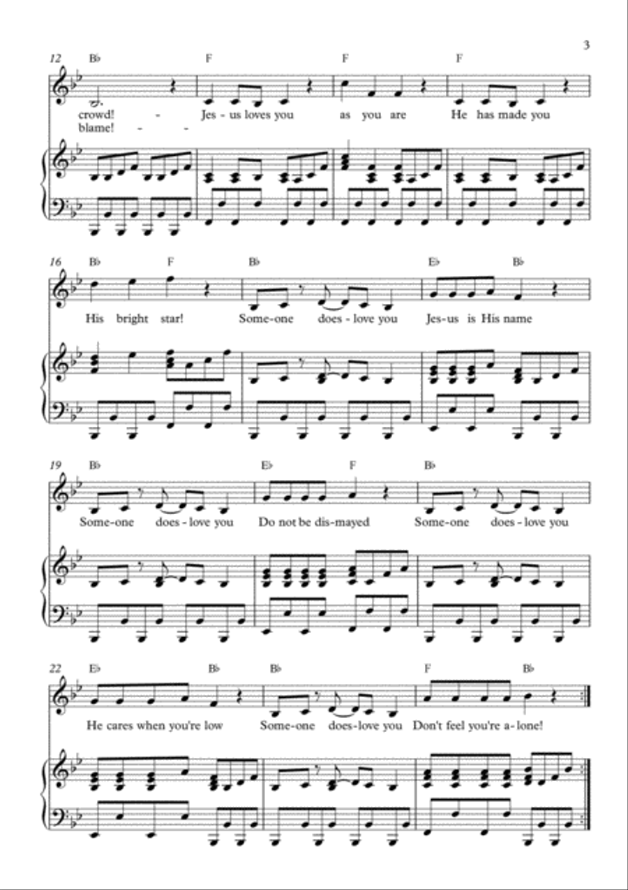 Someone Does Love You Someone Does Love You Voice scores gallery preview page 3