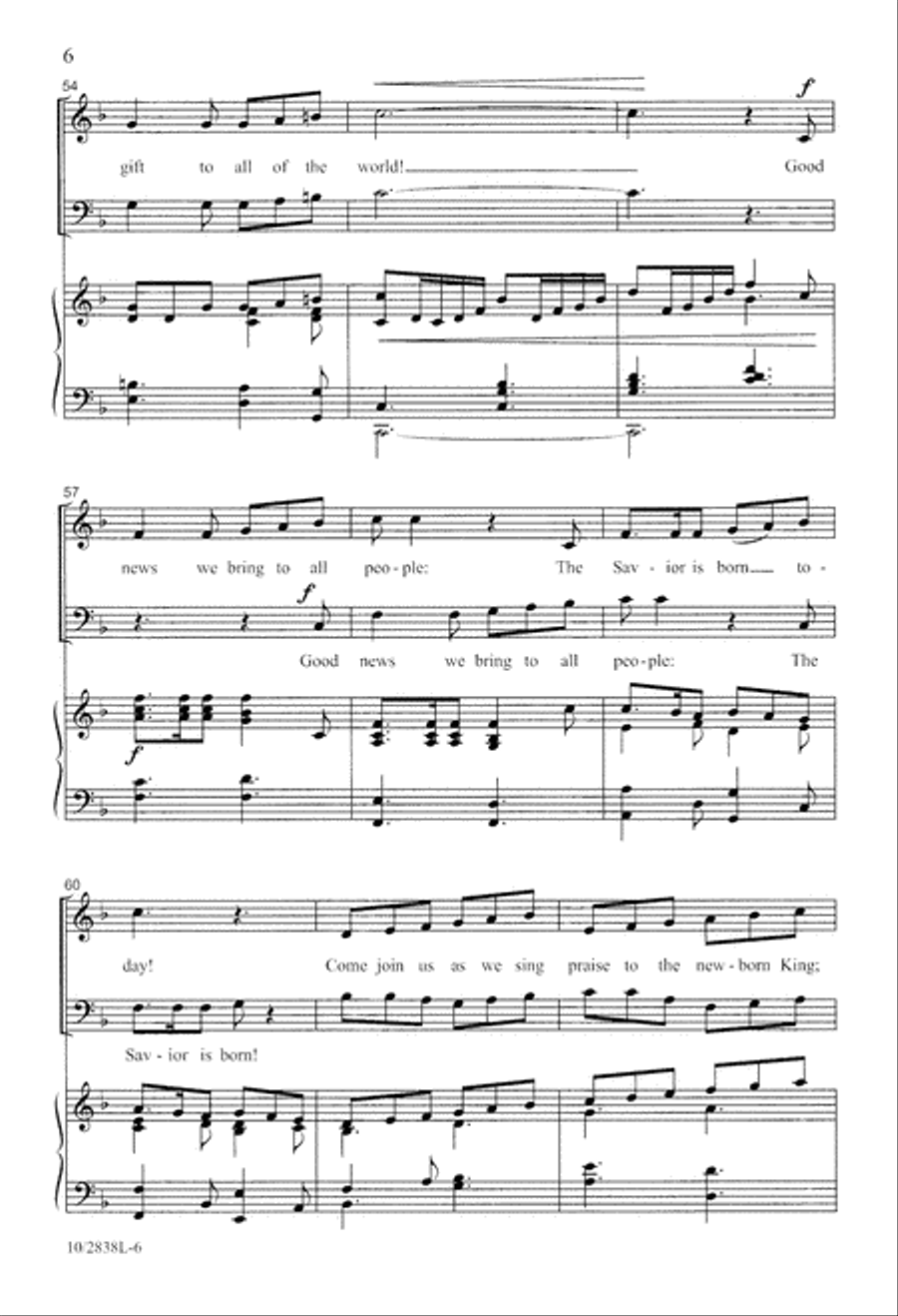 Jesus is Born Today Jesus is Born Today 4-Part scores gallery preview page 6