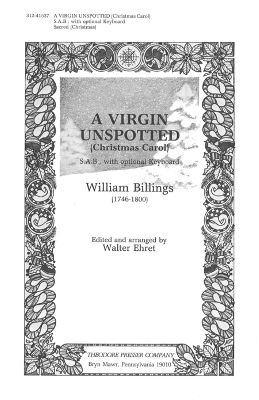 A Virgin Unspotted 3-Part scores gallery preview page 1