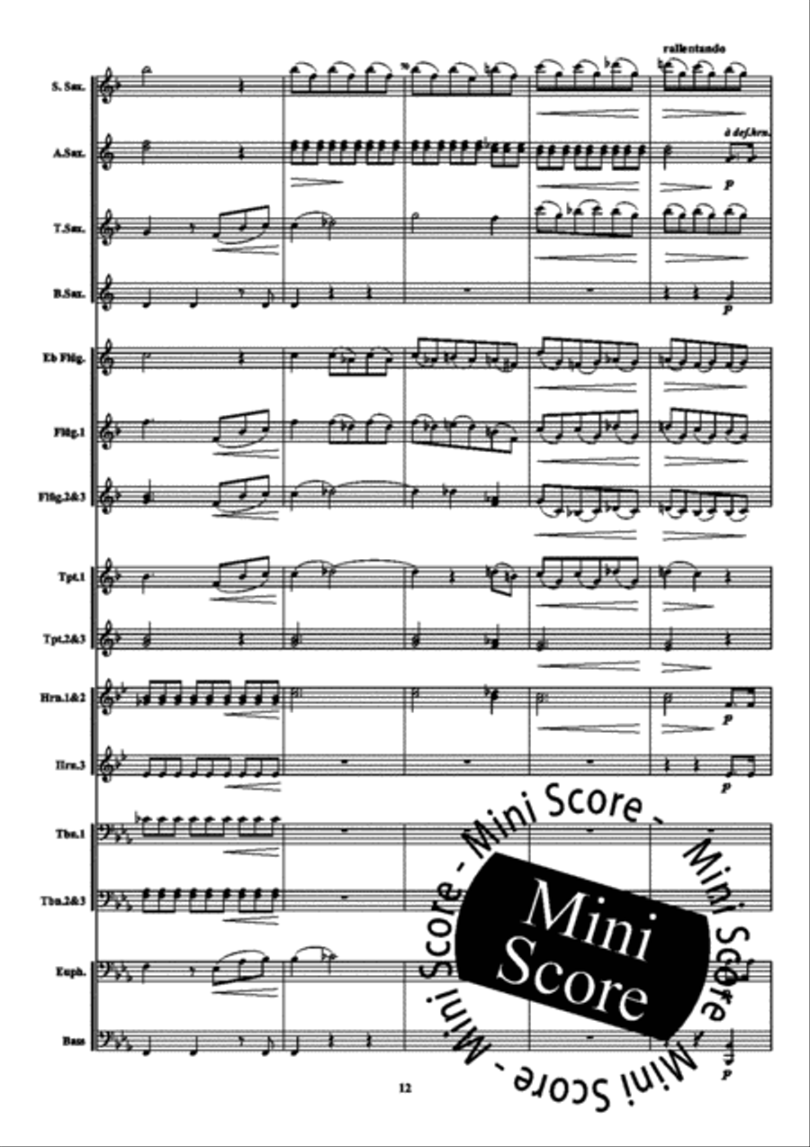 Notturno Fanfare Band scores gallery preview page 16