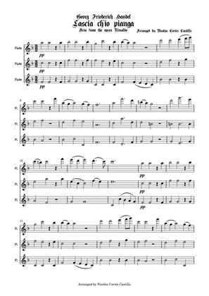 Handel - Lascia ch'io pianga - Flute trio