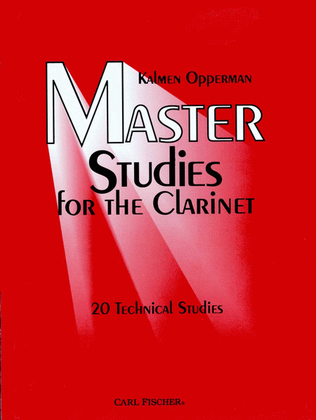Book cover for Master Studies for the Clarinet