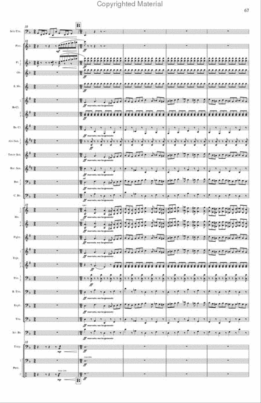 Concerto for Tuba and Wind Band Concert Band scores gallery preview page 14