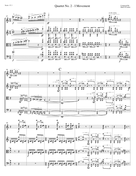 String Quartet No. 2 "Bluegrass" (score - two vlns, vla, cel) image number null