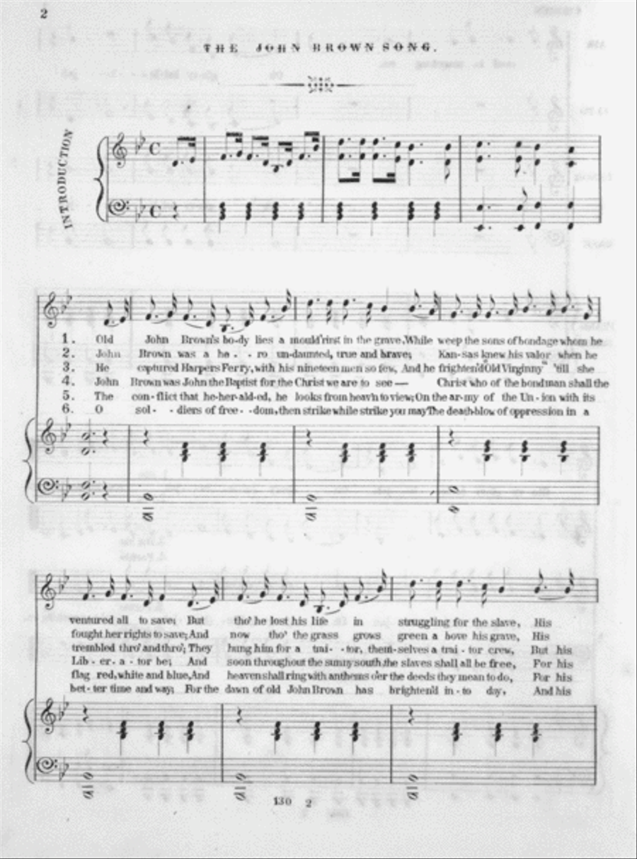 The John Brown Song, or, Glory Hallelujah Voice scores gallery preview page 2