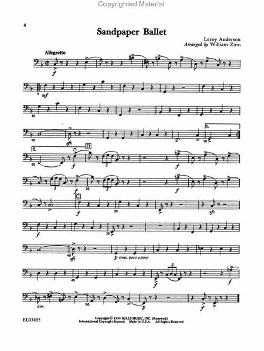 Leroy Anderson for Strings String Orchestra scores gallery preview page 3