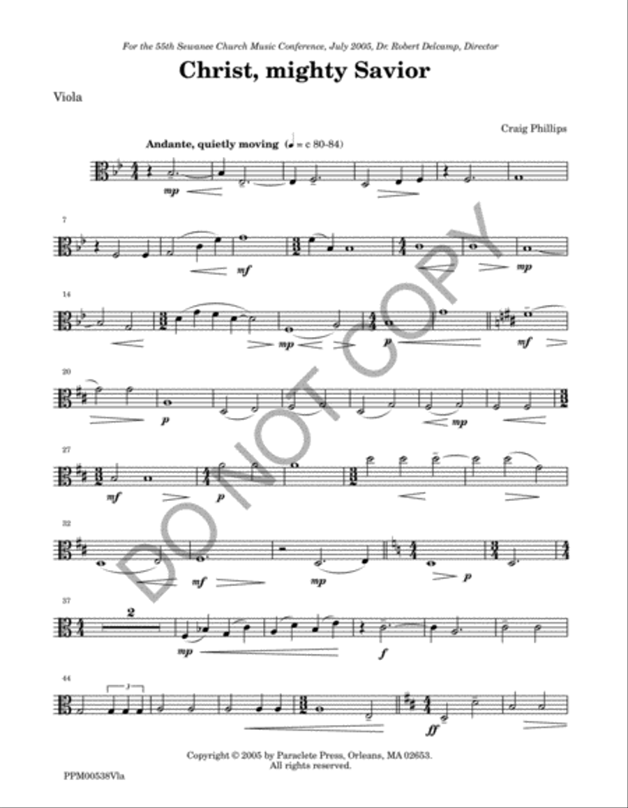 Christ, Mighty Savior - Instrumental Parts 4-Part scores gallery preview page 6