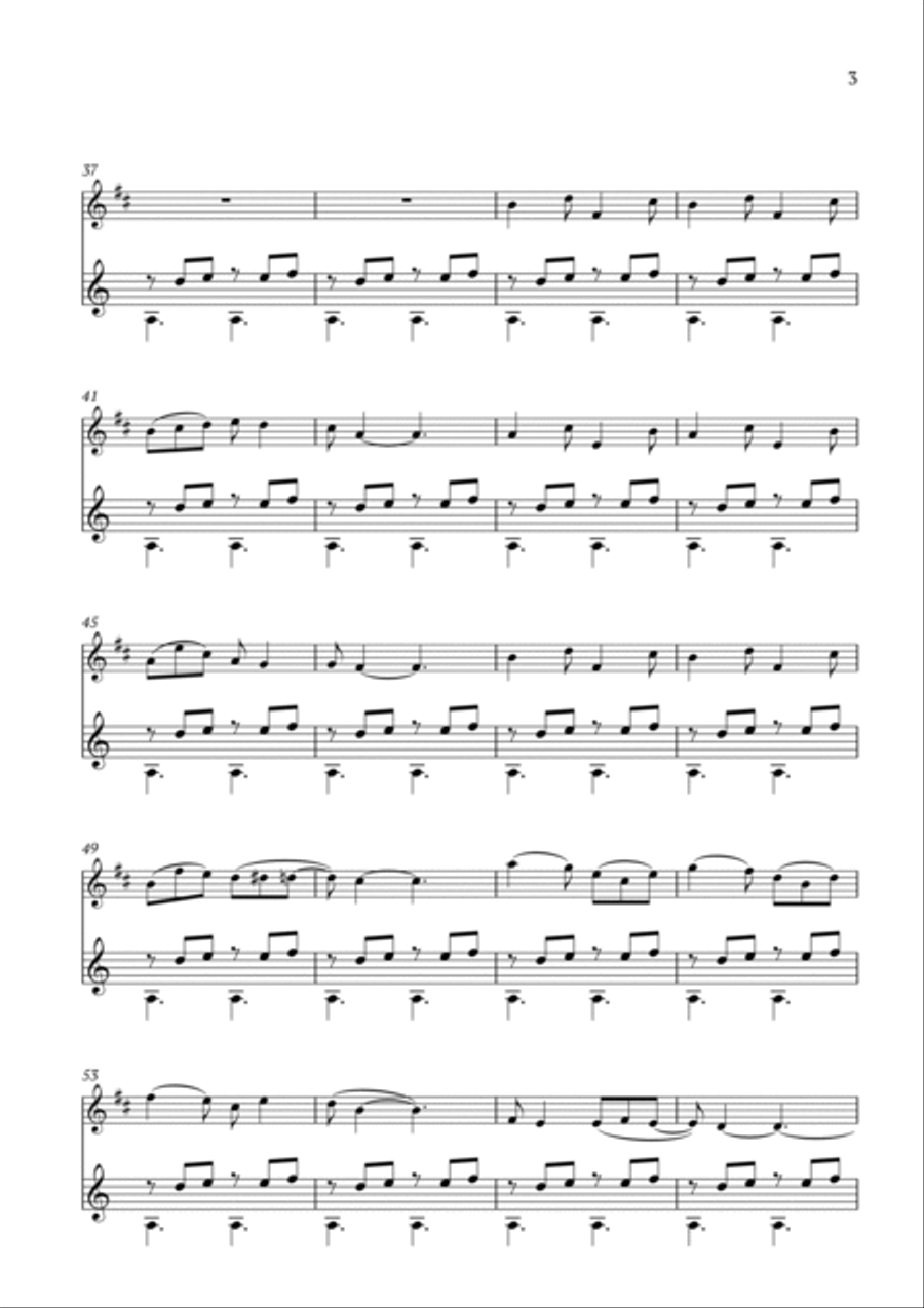 Children's Song No. 4 B-Flat Clarinet scores gallery preview page 3