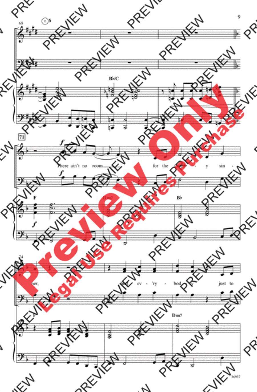 People Get Ready 3-Part scores gallery preview page 9