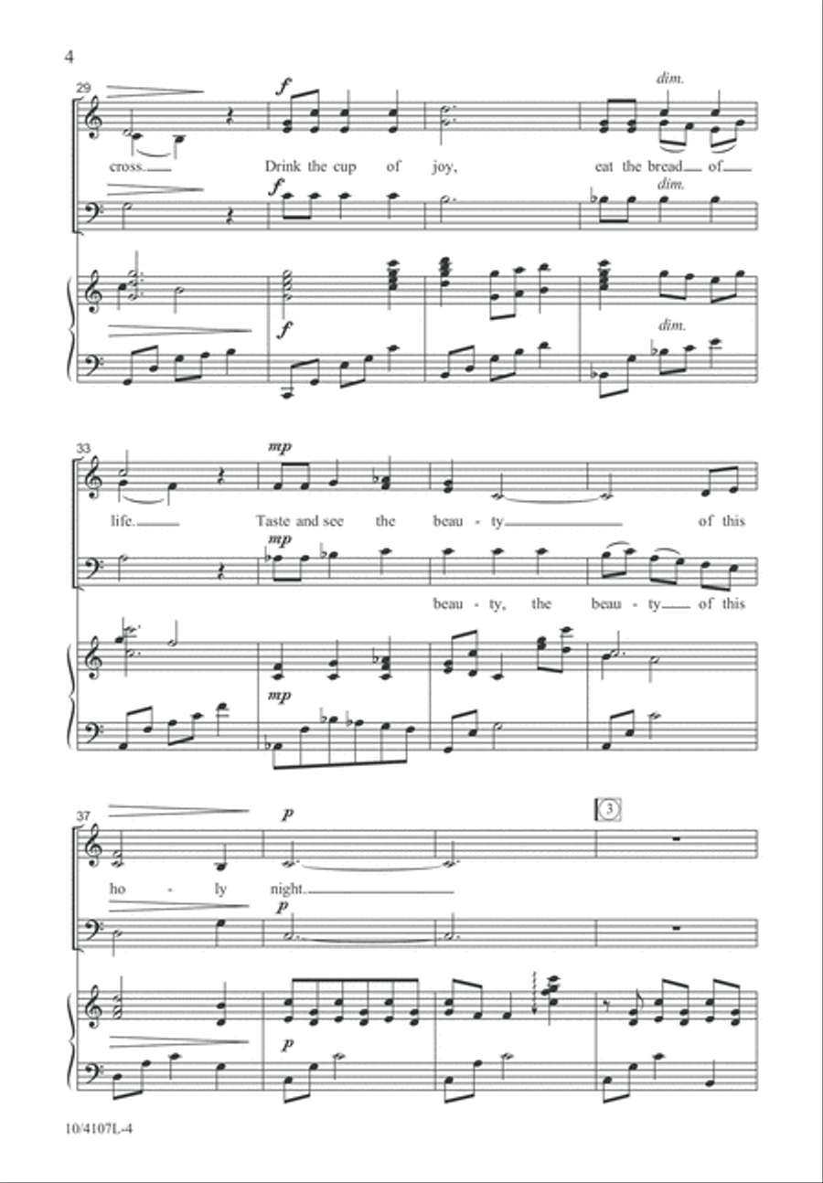 Christmas Communion Song Christmas Communion Song 3-Part scores gallery preview page 4