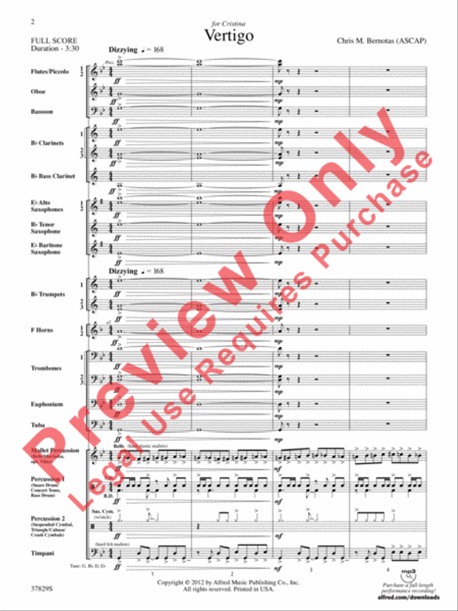 Vertigo Concert Band scores gallery preview page 3