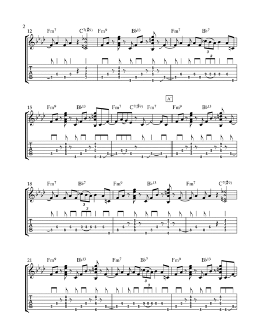 Full House Electric Guitar scores gallery preview page 2