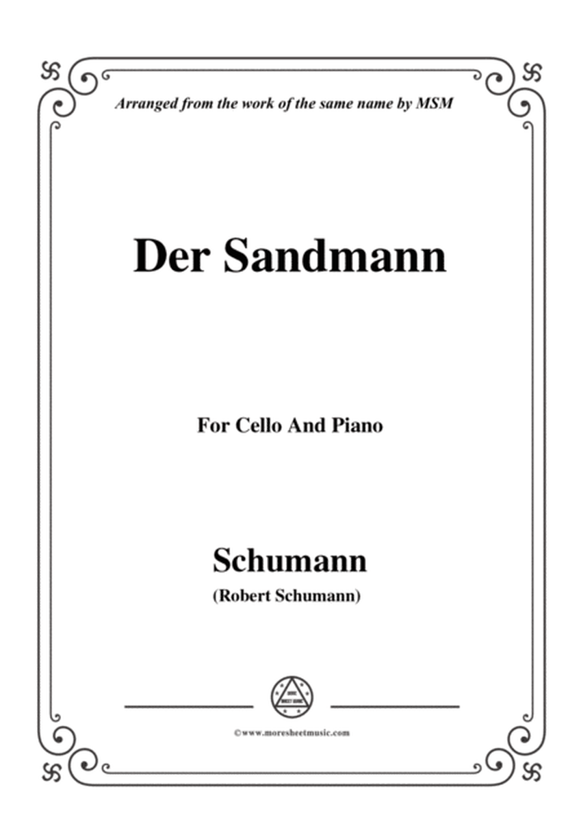 Schumann-Der Sandmann,Op.79,No.13,for Cello and Piano image number null