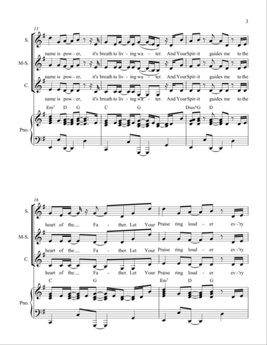 Heart Of The Father Heart Of The Father SSA scores gallery preview page 4