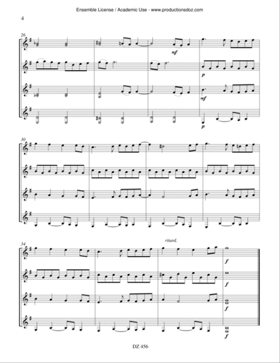 Rainbow Rivers Guitar Ensemble scores gallery preview page 4