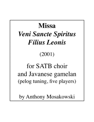 Book cover for Missa Veni Sancte Spiritus Filius Leonis - Score