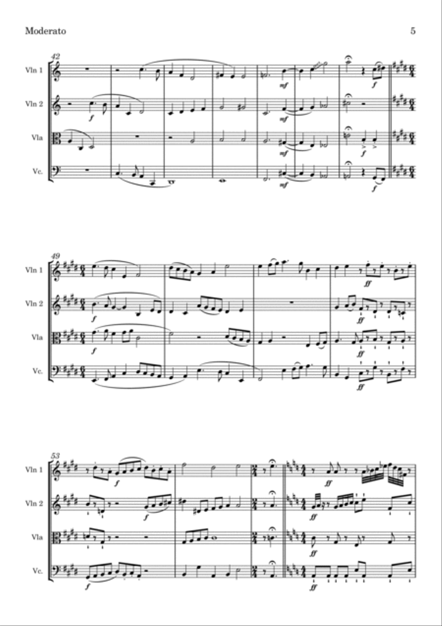 String Quartet No 1 String Quartet scores gallery preview page 5