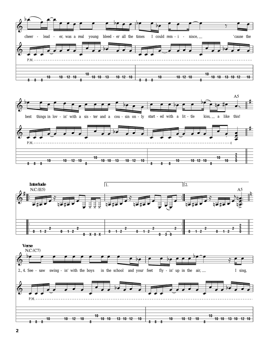 Walk This Way Acoustic Guitar scores gallery preview page 2