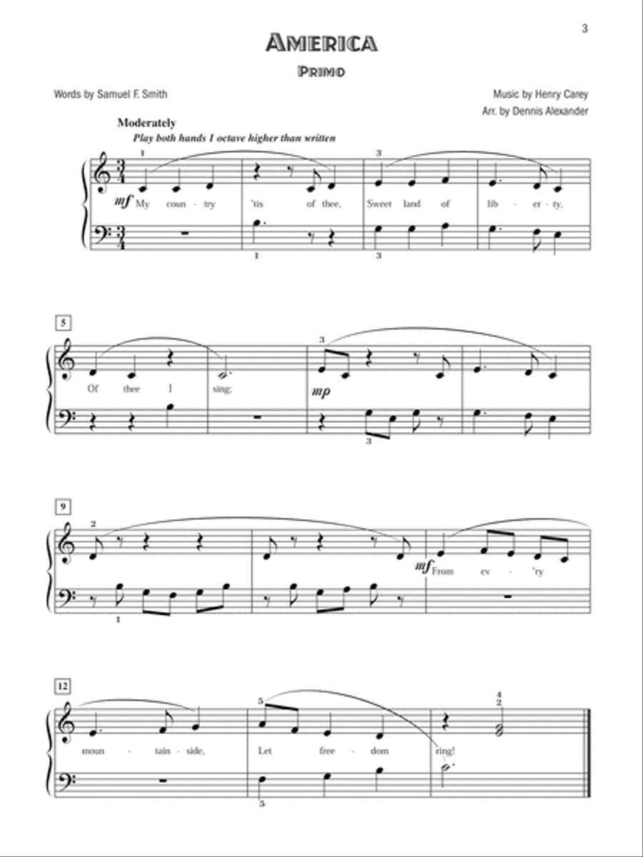 Five-Star Patriotic Duets Small Ensemble scores gallery preview page 4