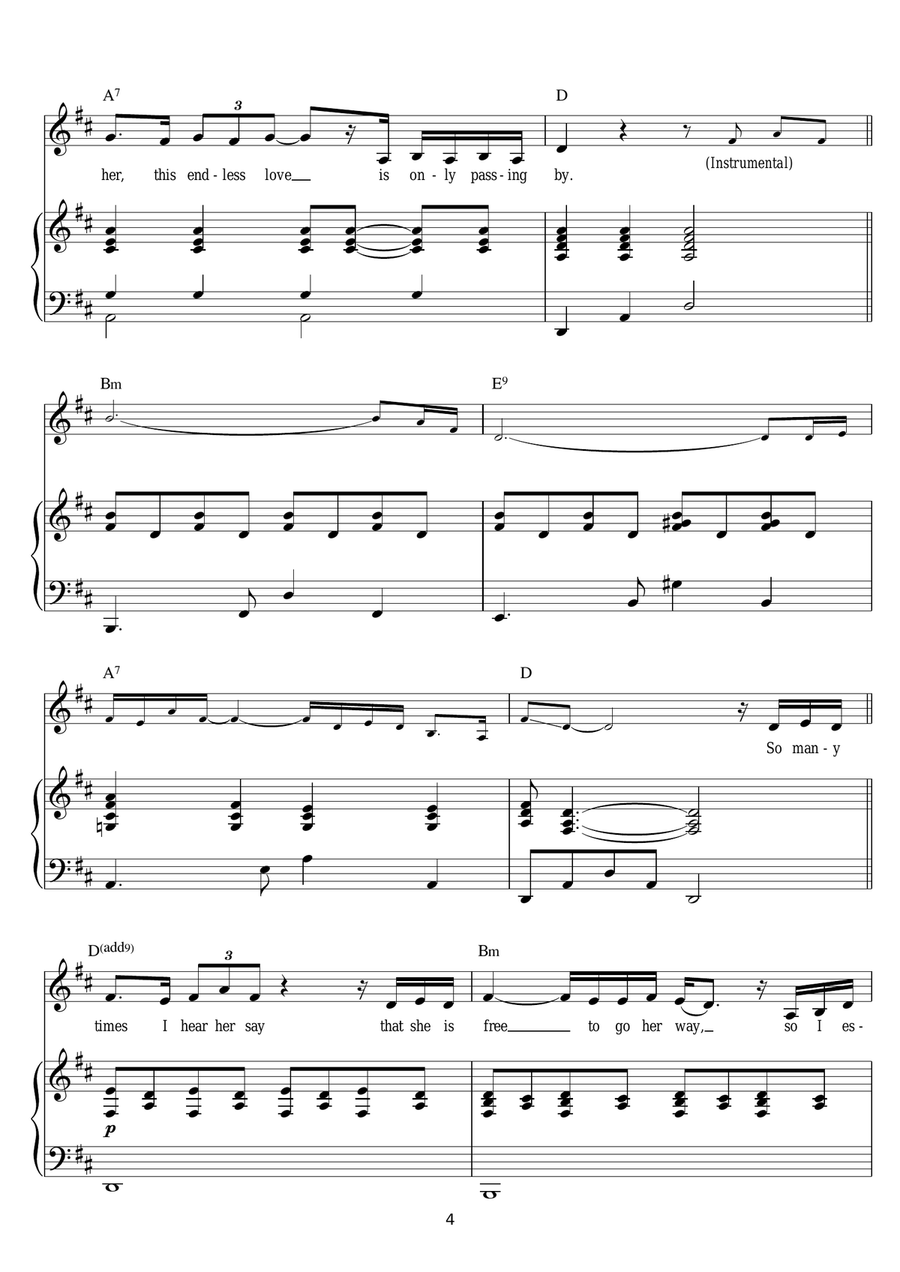 My Love And I Piano, Vocal scores gallery preview page 4