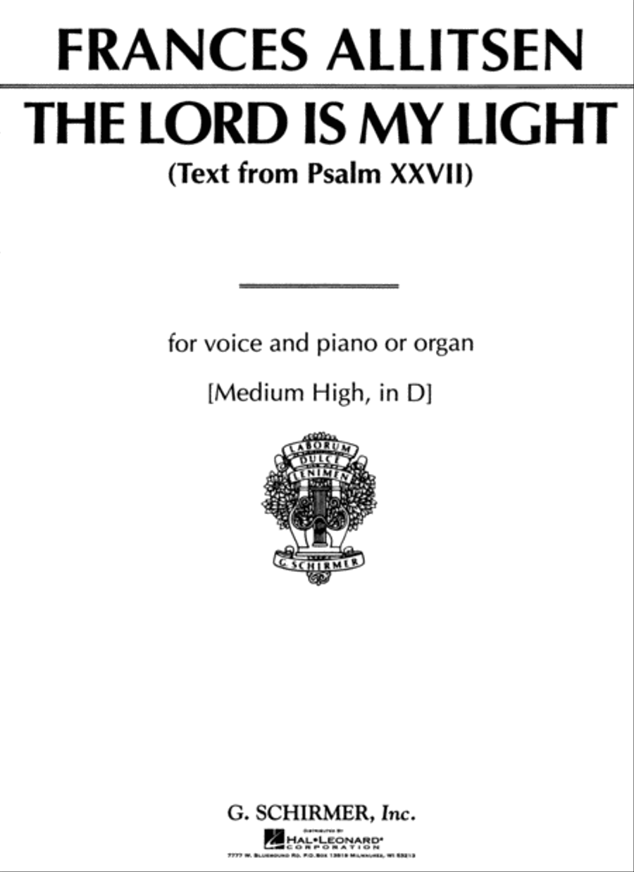 The Lord Is My Light Medium-High Voice scores gallery preview page 1