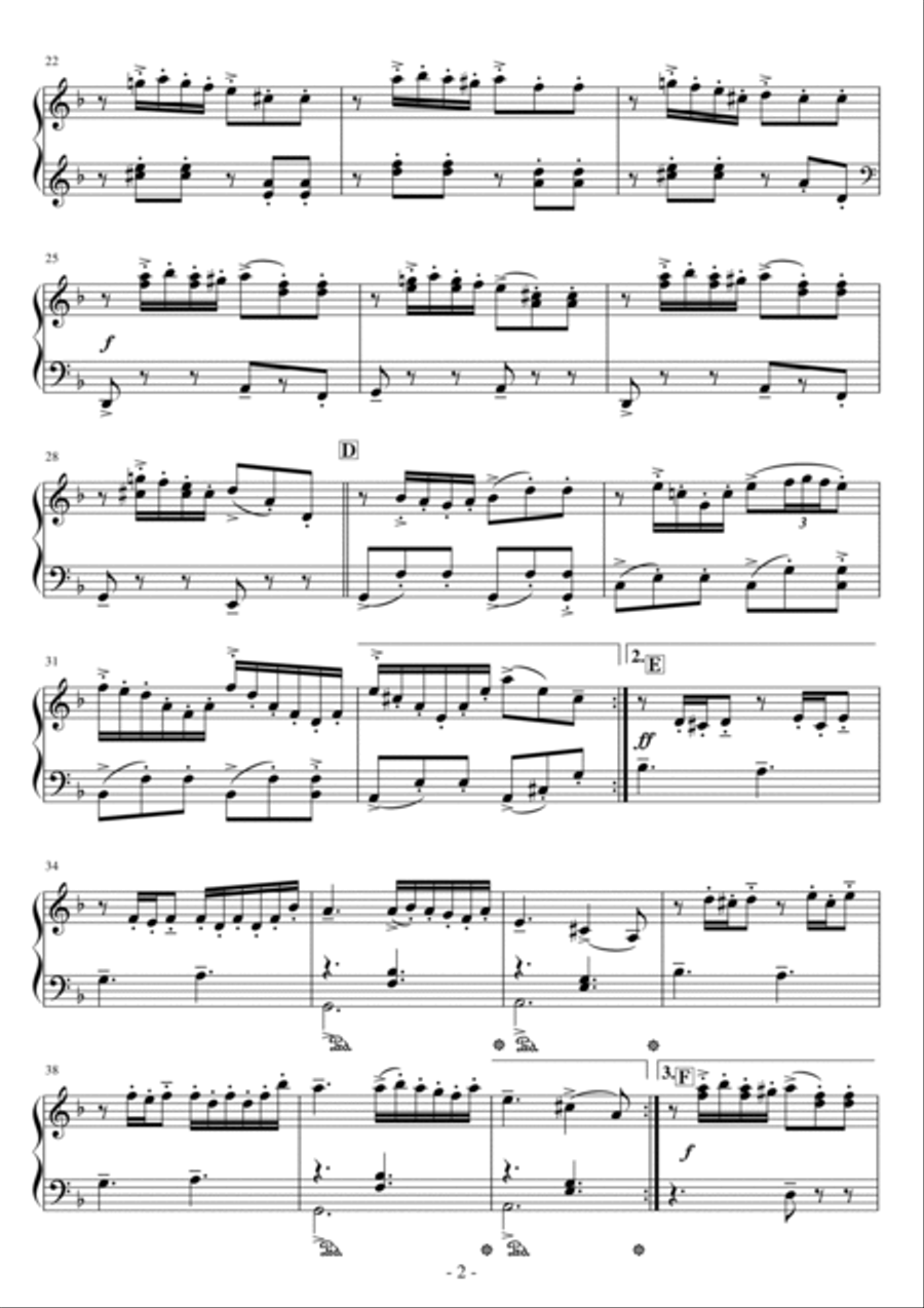 Snow Waltz Easy Piano scores gallery preview page 2