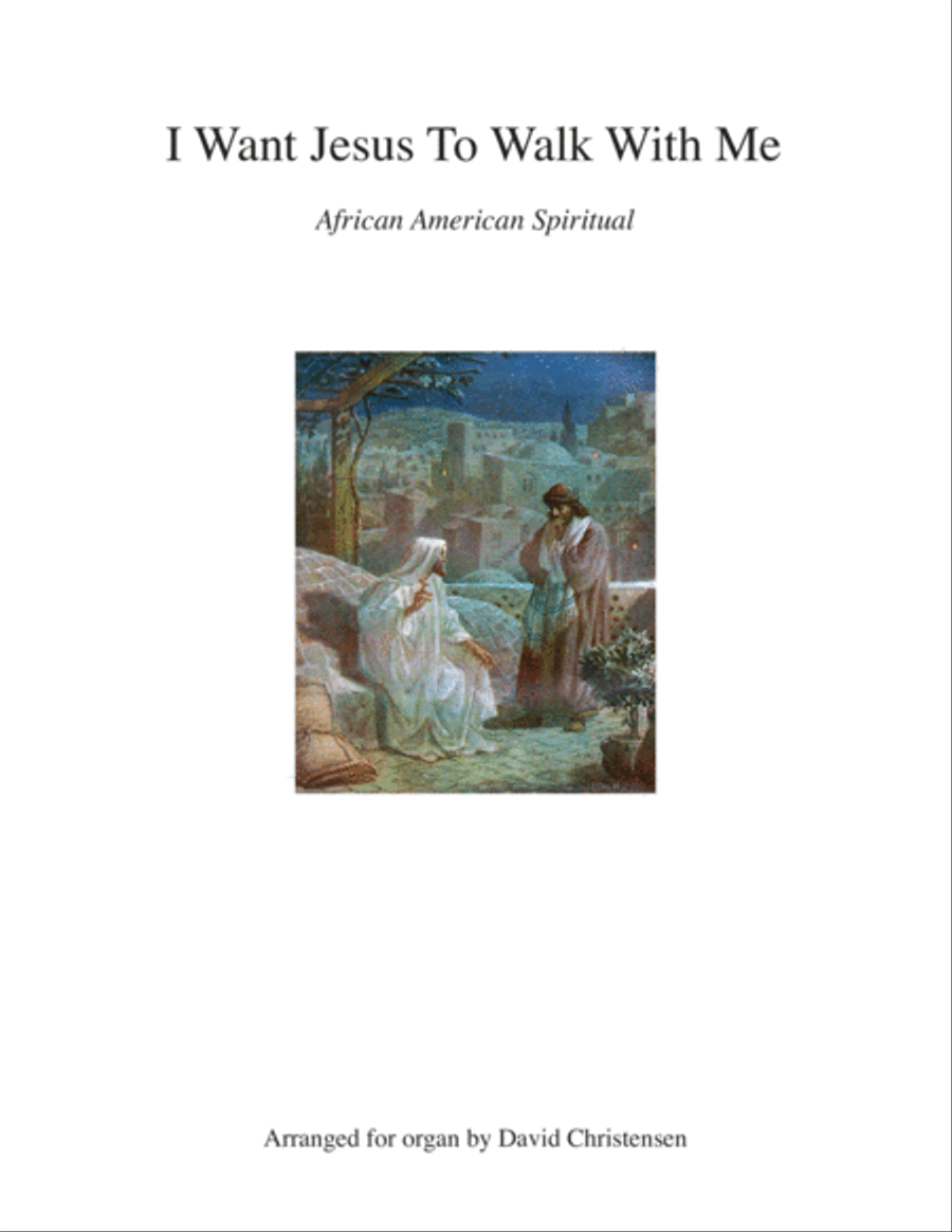 I Want Jesus To Walk With Me Organ Solo scores gallery preview page 1