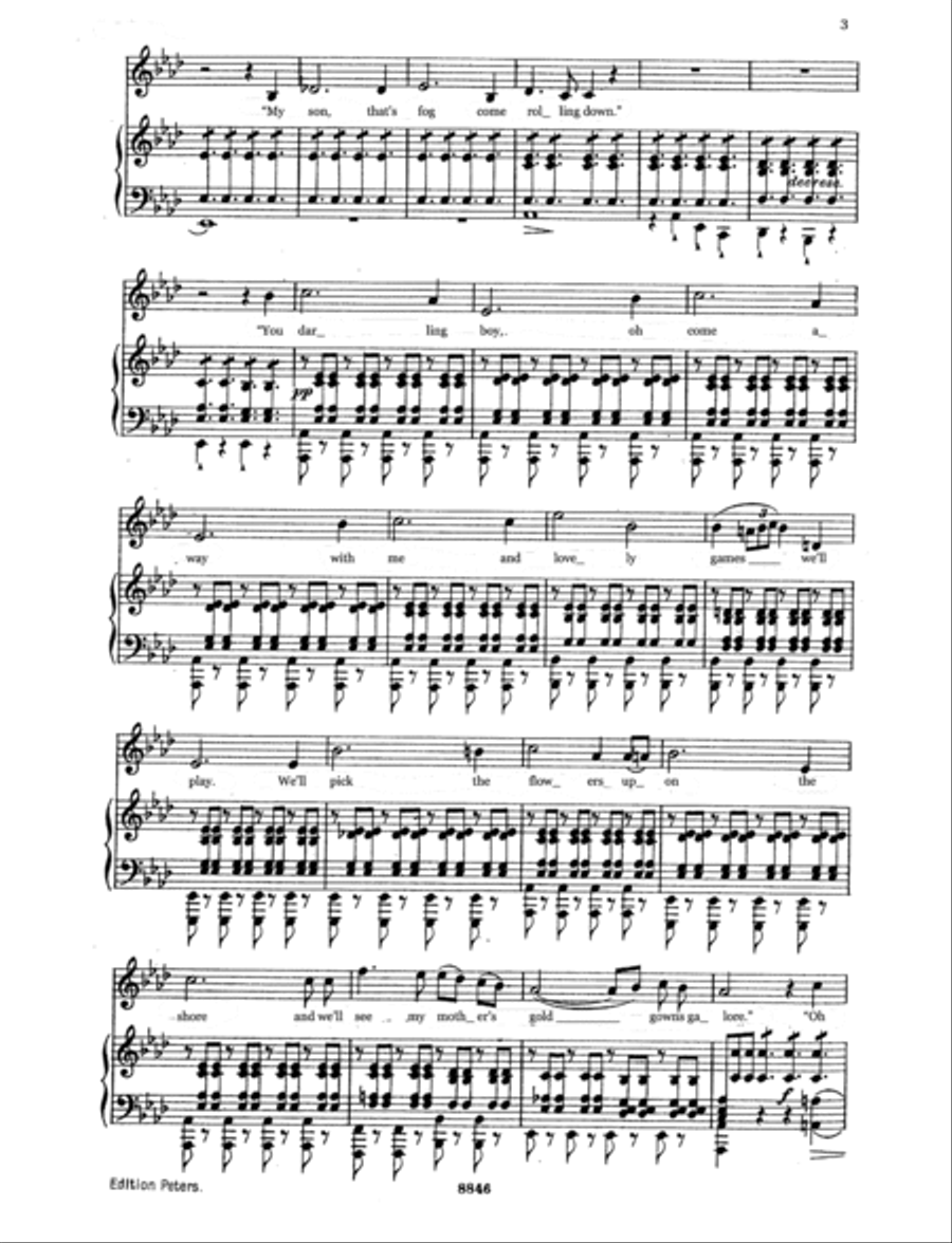 Der Erlkönig (The Elf King) English Version Voice scores gallery preview page 3