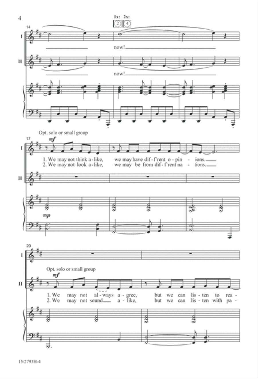 All of Us 2-Part scores gallery preview page 4