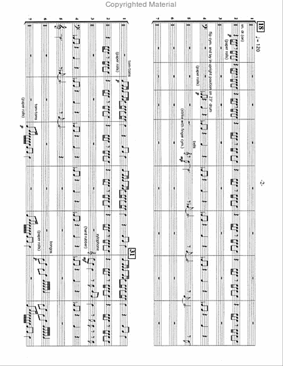 Taqsim Taqsim Percussion Ensemble scores gallery preview page 3