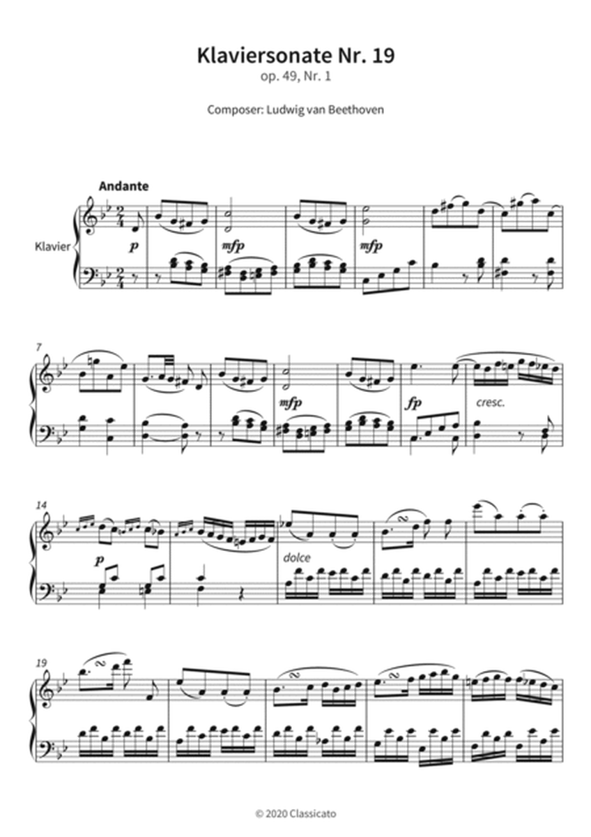 Piano Sonata No. 19 image number null