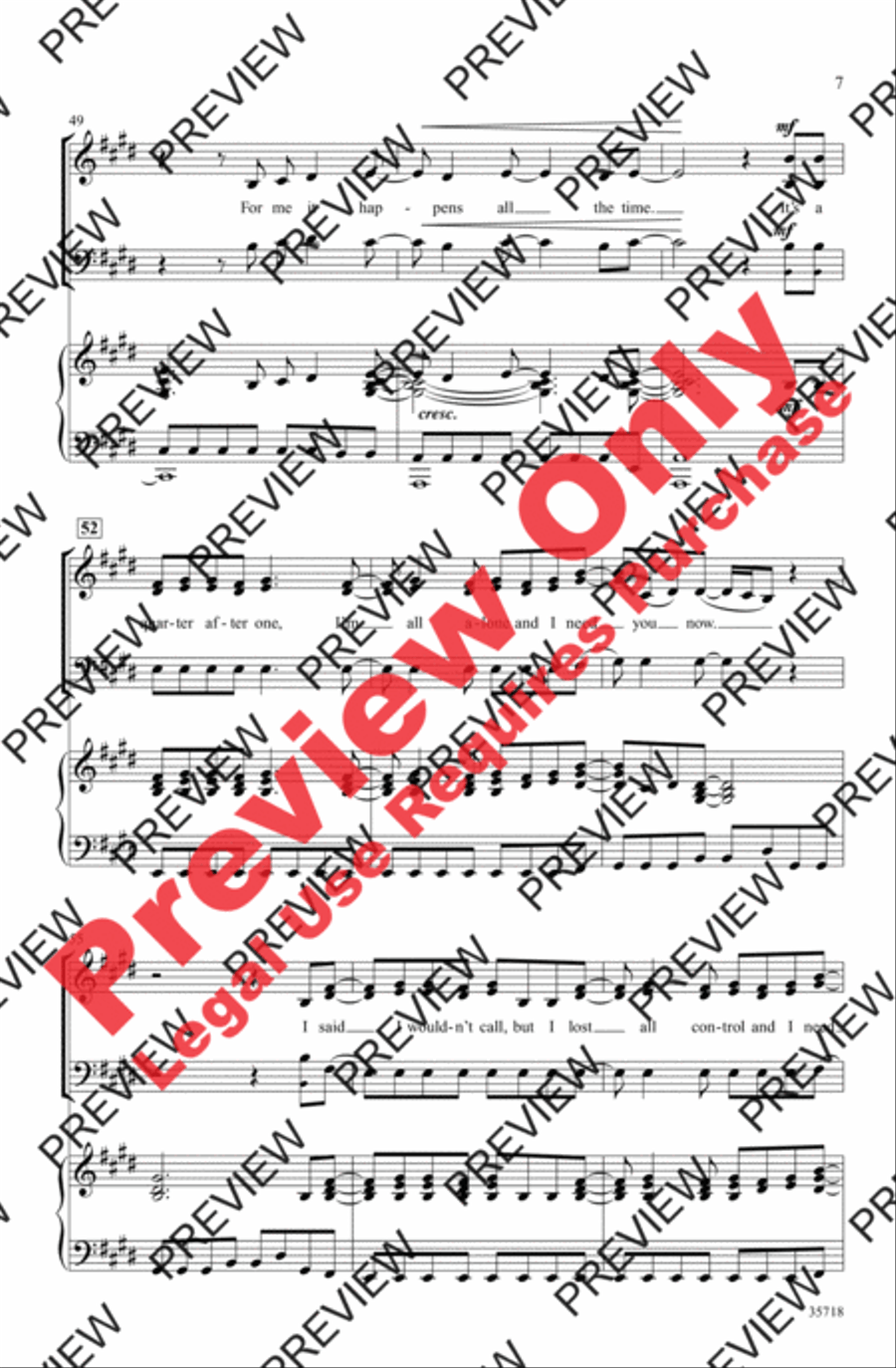 Need You Now Need You Now 3-Part scores gallery preview page 7