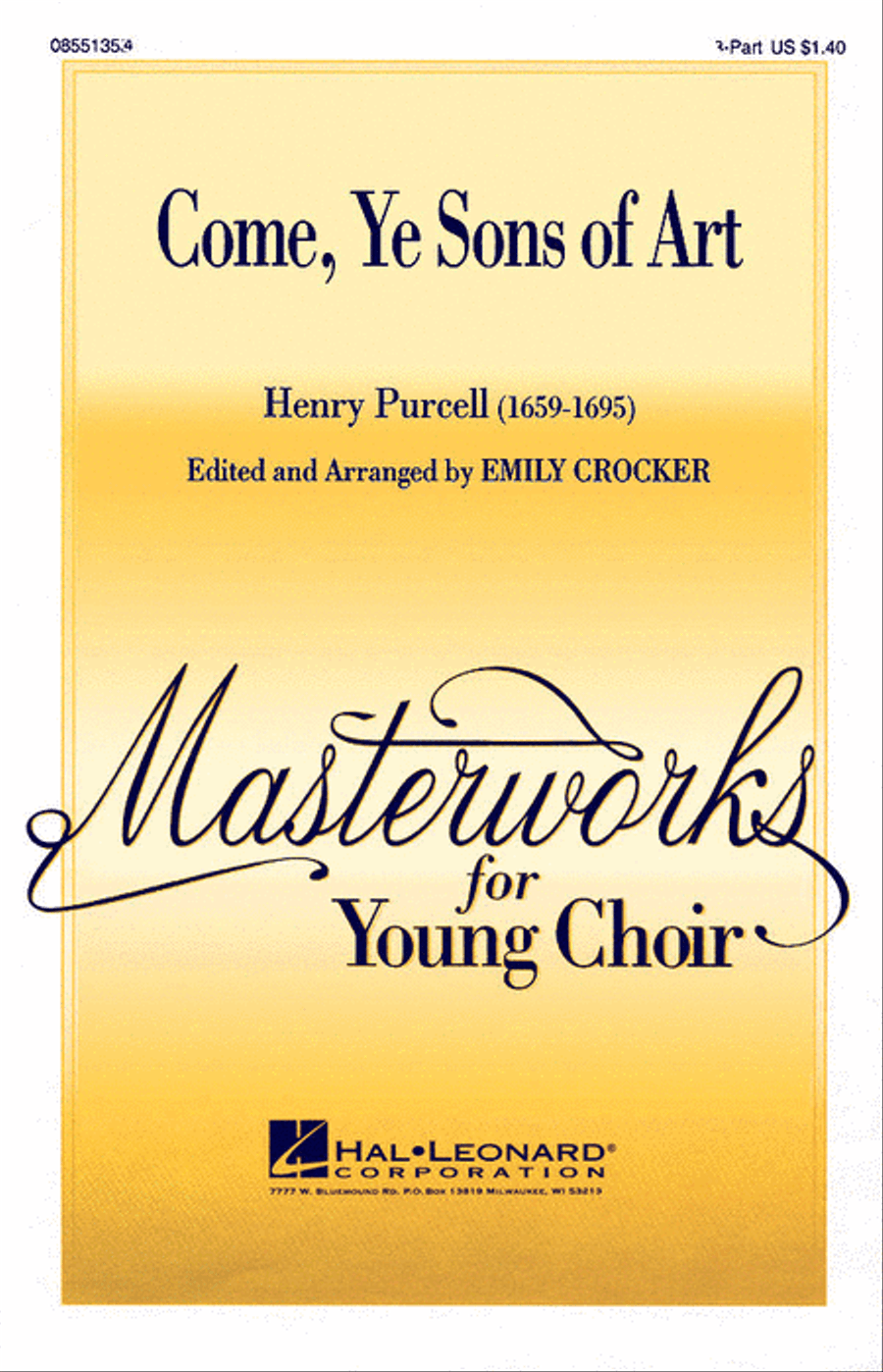 Come, Ye Sons of Art 2-Part scores gallery preview page 1