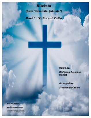 Book cover for Alleluia (from "Exsultate, Jubilate" - Duet for Violin and Cello)
