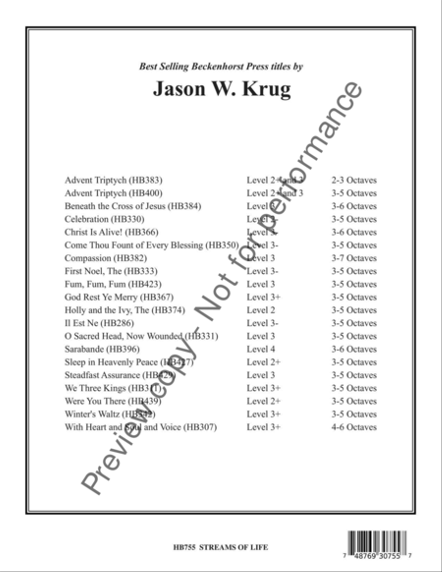 Streams of Life 5-Octaves scores gallery preview page 17