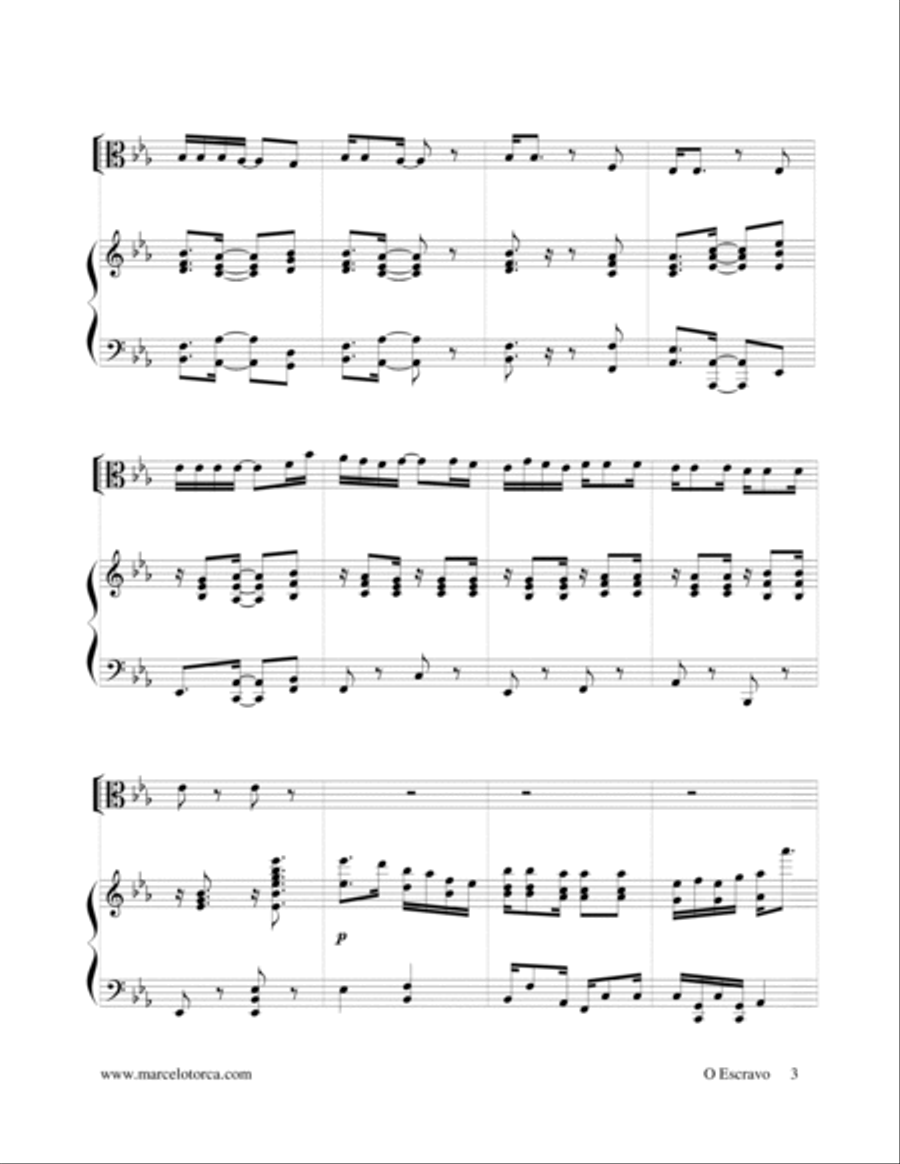 O Escravo String Duet scores gallery preview page 3